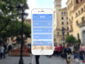 Using the app in the city